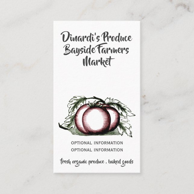 Betrieb Visitenkarte (Vorderseite)