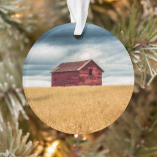 Betriebe Alte rote Scheune Ornament