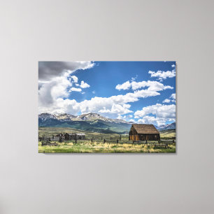 Betriebe   Bauernhof Unterhalb des Colorado Leinwanddruck