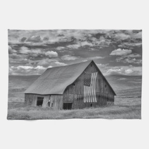 Betriebe BW American Flag Stall Scene Geschirrtuch