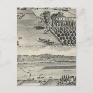 Betriebe, Capay Valley, Madison Postkarte