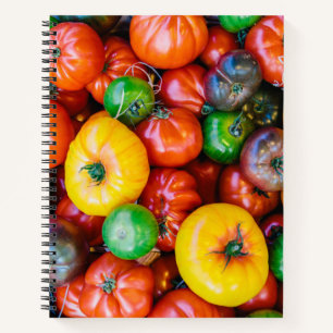 Betriebe Farbige Tomatenernte Notizbuch