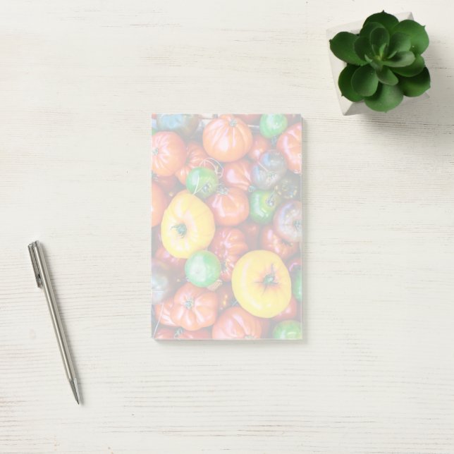 Betriebe | Farbige Tomatenernte Post-it Klebezettel (Büro)