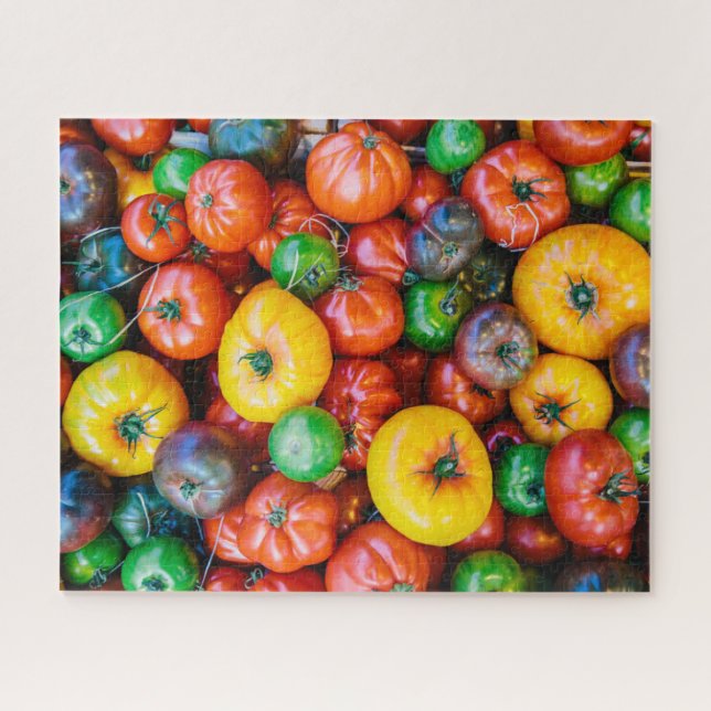 Betriebe | Farbige Tomatenernte Puzzle (Horizontal)