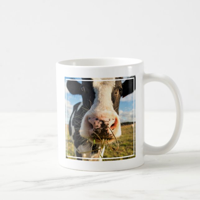 Betriebe | Holstein Kuh Kauen Kaffeetasse (Rechts)