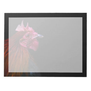 Betriebe Rooster Head Shoot Notizblock