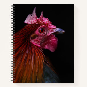 Betriebe Rooster Head Shoot Notizbuch