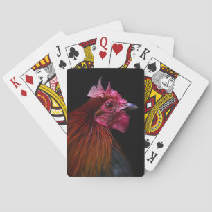 Betriebe Rooster Head Shoot Spielkarten