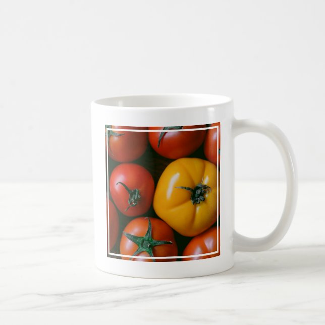 Betriebe | Rote und gelbe Tomaten/Paradeiser Kaffeetasse (Rechts)