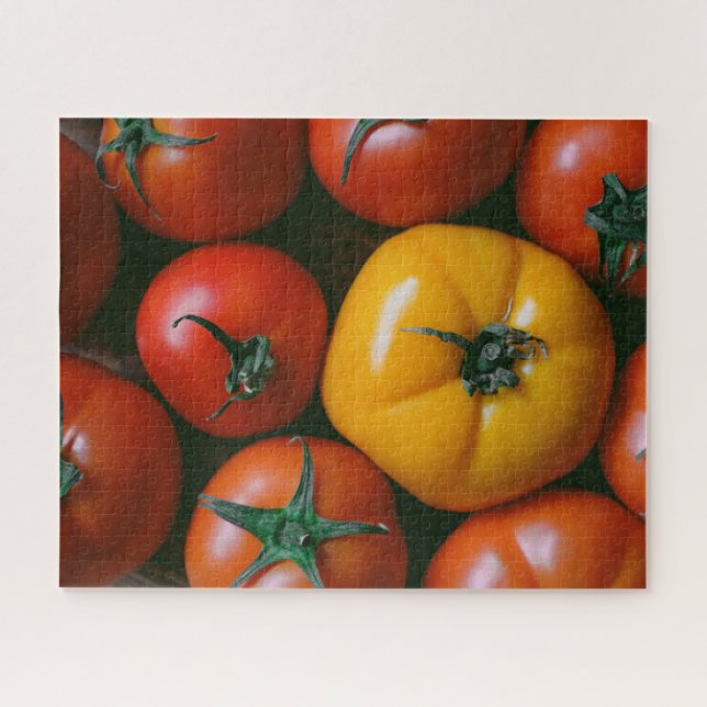 Betriebe | Rote und gelbe Tomaten/Paradeiser Puzzle (Horizontal)