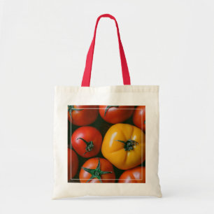 Betriebe Rote und gelbe Tomaten/Paradeiser Tragetasche