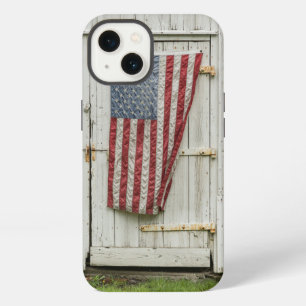 Betriebe Weiße Barenttür mit amerikanischer Flag iPhone 13 Hülle