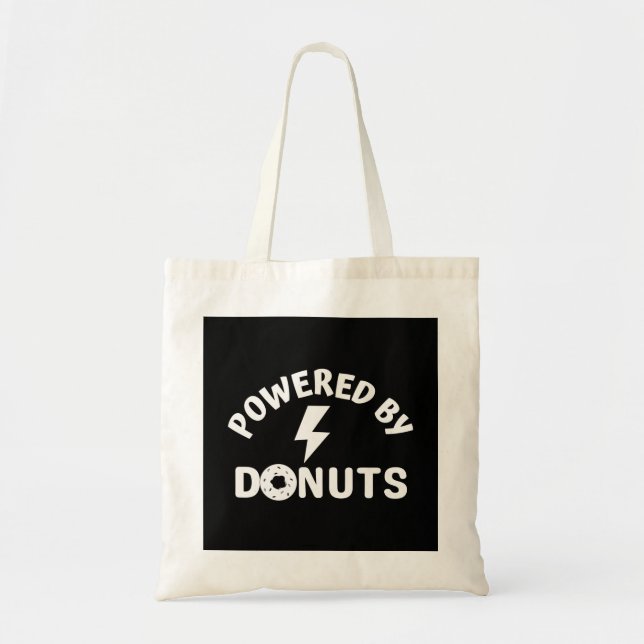 betrieben mit Donuts Tragetasche (Vorne)