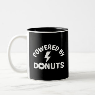 betrieben mit Donuts Zweifarbige Tasse