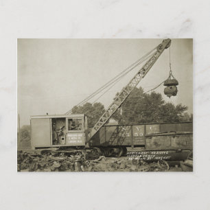 BETRIEBENDER Kranmotor mit Shovel im Nordwesten 12 Postkarte