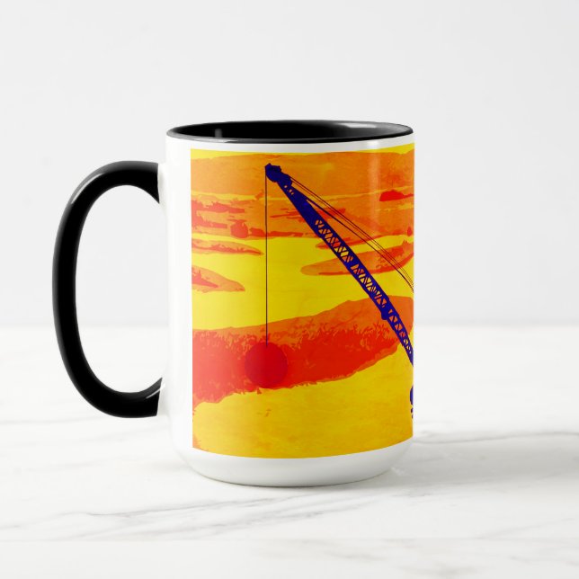BETRIEBENE GOLFGOLFGOLFPLATTE FÜR DIE KUNST TASSE (Links)