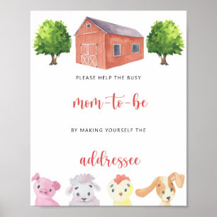 Betriebsinhaber - Empfänger Poster