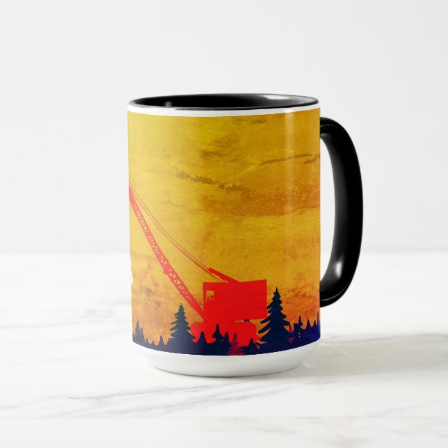 BETRIEBSMINEER MERRY CHRISTMAS ART RED YELLOW TASSE (VorderseiteRechts)