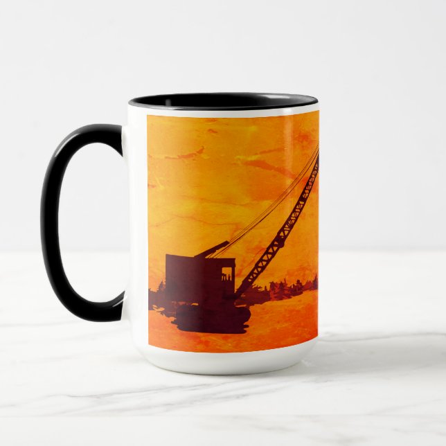 BETRIEBSMOTOR EISFISCHEREIBETREIBER KUNST TASSE (Links)