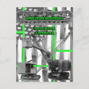 BETRIEBSMOTORBETREIBER MIT BETRIEBSKRAFTFAHRZEUG V POSTKARTE