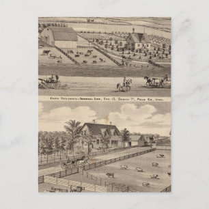 Betriebssitz I Lee & Wohnsitz von T Mitchell Postkarte