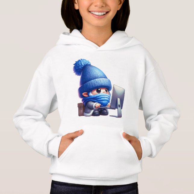 Betriebssystem am Computer Hoodie (Vorderseite)