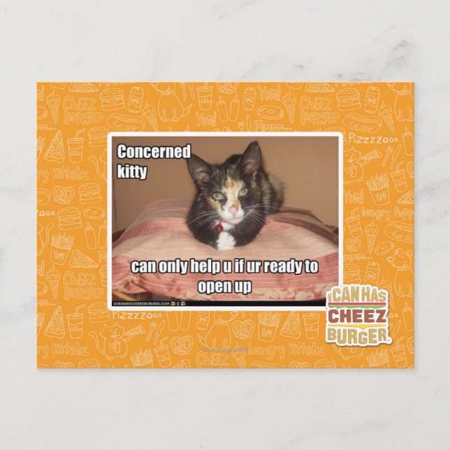 Betroffene Kitty Postkarte (Vorderseite)