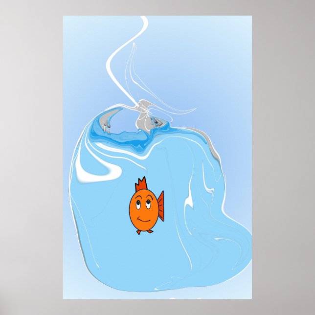 Betroffener Fisch Poster (Vorne)