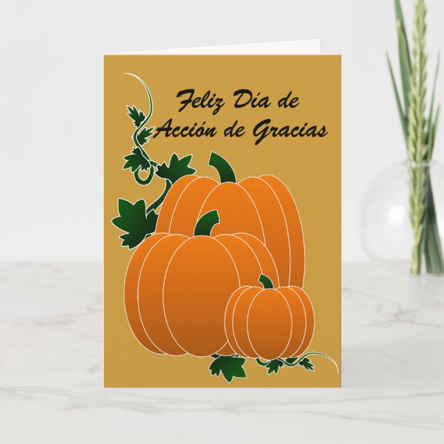Betrug Calabazas Des Gracias Tarjeta de Accion Dankeskarte (Vorderseite)