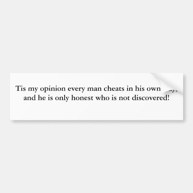 Betrüger in der Welt Autoaufkleber (Vorne)