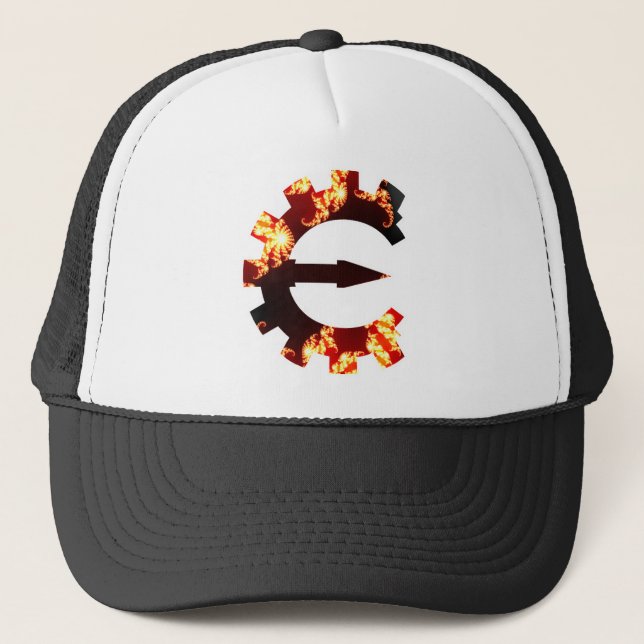 Betrüger-Motor-Logo 2 - Fraktal Truckerkappe (Vorderseite)