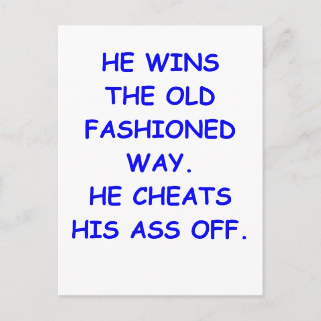 Betrüger Postkarte (Vorderseite)