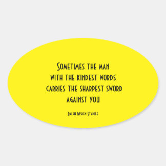 Betrügerin Ovaler Aufkleber