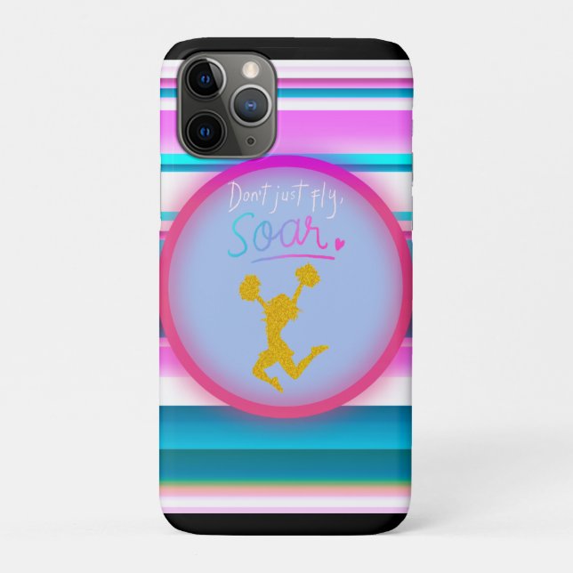 Betrügerische Streifen "Don't Just Fly, Soar" Case-Mate iPhone Hülle (Rückseite)