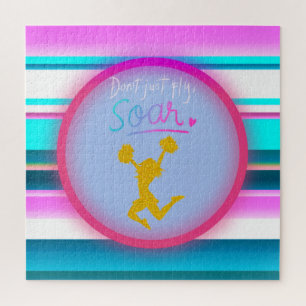 Betrügerische Streifen "Don't Just Fly, Soar" Puzzle