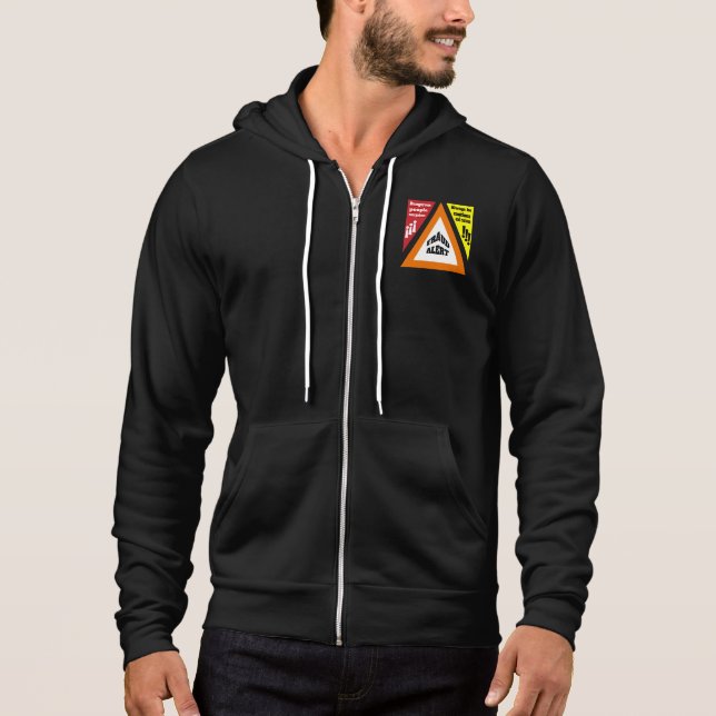 Betrugswarnung Hoodie (Vorderseite)