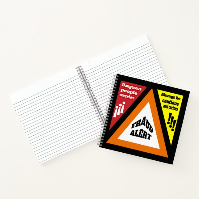 Betrugswarnung Notizbuch (Innenseite)