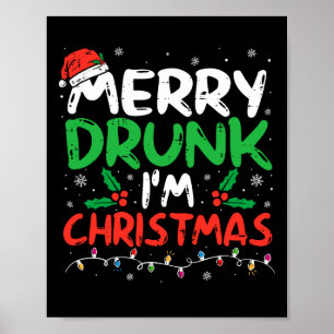 Betrunken bin ich Weihnachten Weihnachten Weihnach Poster