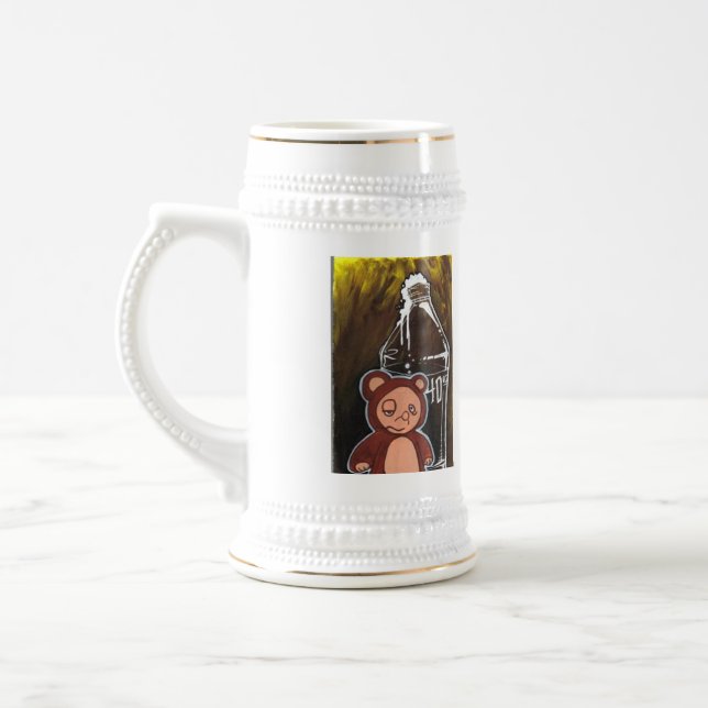 Betrunken-Brown-Bier-Tasse Bierglas (Links)