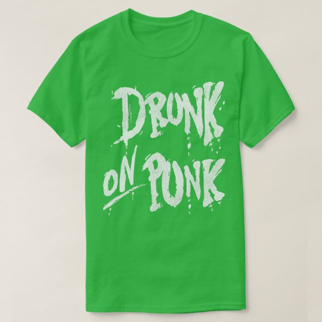 Betrunken für Punk Straight Edge Sober Lifestyle T-Shirt (Design vorne)
