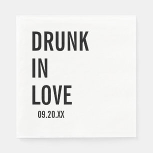 Betrunken in der Liebe Hochzeiten von Napkins, mod Serviette