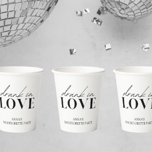 Betrunken in Liebe Bachelorette Pappbecher