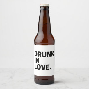 Betrunken in Liebe Bieretikett Bierflaschenetikett