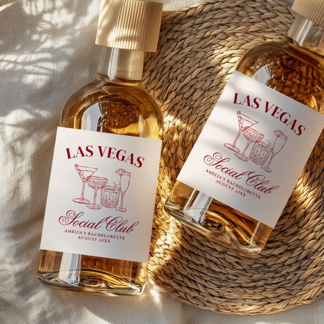 Betrunken in Liebe Cocktails Bacheloretto Alkoholflaschenetikett (Von Creator hochgeladen)