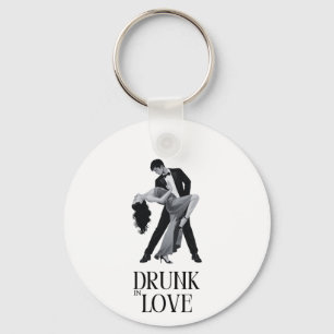 Betrunken in Liebe Design Tanzendes Paar Braut- Schlüsselanhänger