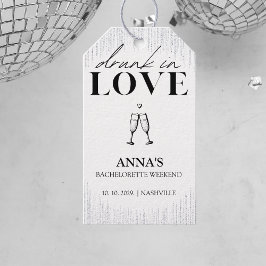 Betrunken in Liebe Glitzer Bachelorette Geschenkanhänger