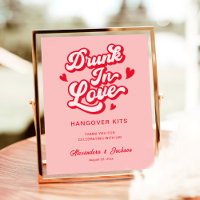 Betrunken in Liebe Hangover Kits Rot und Rosa Hoch