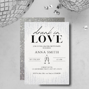 Betrunken in Liebe Junggeselinnen-Abschied Einladu Einladung