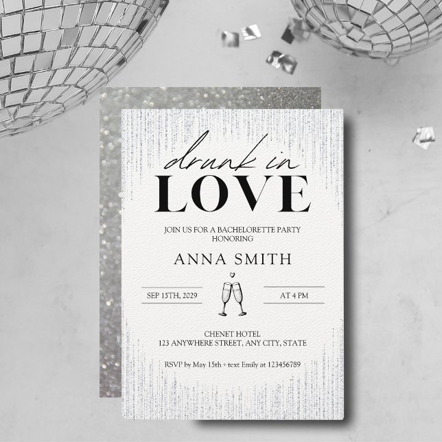 Betrunken in Liebe Junggeselinnen-Abschied Einladu Einladung (Von Creator hochgeladen)