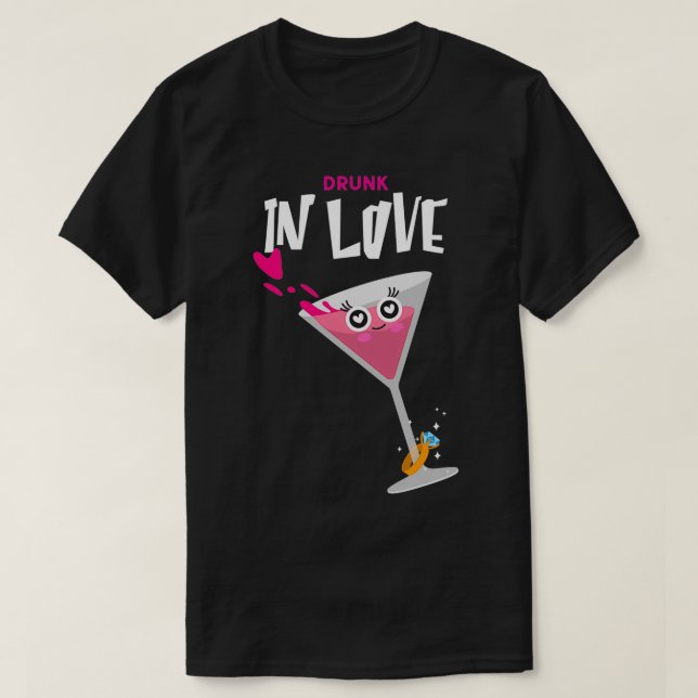 Betrunken in Liebe T-Shirt (Design vorne)